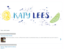 Tablet Screenshot of iamkatylees.blogspot.com