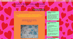 Desktop Screenshot of lovelyrosecollections.blogspot.com