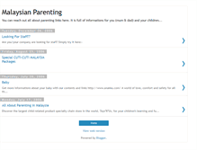 Tablet Screenshot of malaysian-parenting.blogspot.com