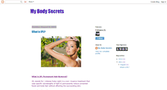 Desktop Screenshot of mybodysecrets.blogspot.com