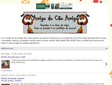 Tablet Screenshot of amigodocaoamigo.blogspot.com