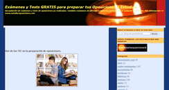 Desktop Screenshot of examenesoposiciones.blogspot.com