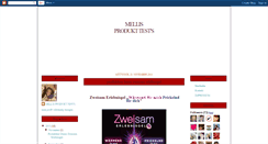 Desktop Screenshot of mellisprodukttests.blogspot.com