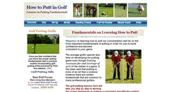 Desktop Screenshot of golf-how-to-putt.blogspot.com