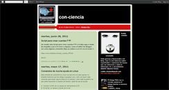 Desktop Screenshot of con-ciencia.blogspot.com