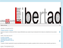 Tablet Screenshot of educacionconlibertad.blogspot.com