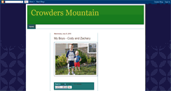 Desktop Screenshot of aaron-crowdersmountain.blogspot.com