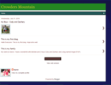 Tablet Screenshot of aaron-crowdersmountain.blogspot.com