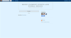 Desktop Screenshot of beckyclement.blogspot.com