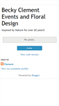 Mobile Screenshot of beckyclement.blogspot.com