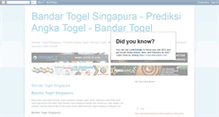 Desktop Screenshot of bandartogelsingapura.blogspot.com