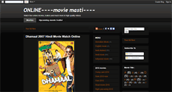 Desktop Screenshot of online-movie-music-masti.blogspot.com