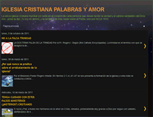 Tablet Screenshot of iglesiacristianapalabrasyamor.blogspot.com