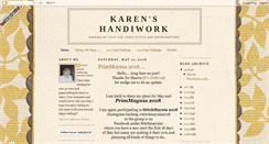 Desktop Screenshot of karenshandiwork.blogspot.com