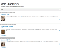 Tablet Screenshot of karenshandiwork.blogspot.com