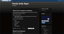 Desktop Screenshot of handyandyapps.blogspot.com