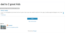 Tablet Screenshot of dadto2greatkids.blogspot.com