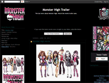 Tablet Screenshot of monster-high-movie-trailer.blogspot.com