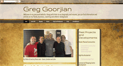 Desktop Screenshot of greggoorjian.blogspot.com