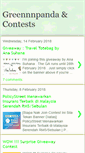 Mobile Screenshot of greennnpanda88contest.blogspot.com