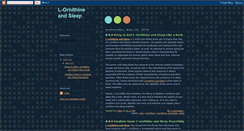 Desktop Screenshot of l-ornithineandsleep.blogspot.com