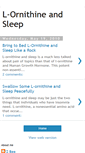 Mobile Screenshot of l-ornithineandsleep.blogspot.com