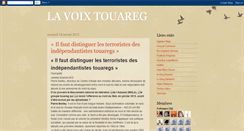 Desktop Screenshot of lavoixtouareg.blogspot.com