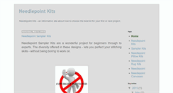 Desktop Screenshot of needlepointkits.blogspot.com