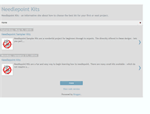 Tablet Screenshot of needlepointkits.blogspot.com