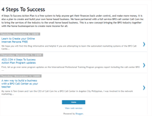 Tablet Screenshot of fourstepstosuccess.blogspot.com