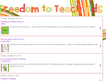 Tablet Screenshot of freedomtoteachkids.blogspot.com