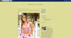 Desktop Screenshot of larillaspeaks.blogspot.com