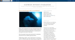 Desktop Screenshot of caymandiversparadise.blogspot.com