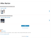 Tablet Screenshot of mikemarion.blogspot.com