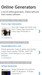 Mobile Screenshot of online-generator.blogspot.com