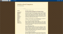 Desktop Screenshot of comp-articles.blogspot.com