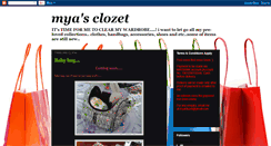 Desktop Screenshot of myaclozet.blogspot.com