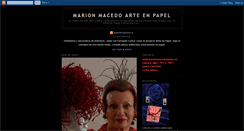 Desktop Screenshot of marionmacedo-arteenpapel.blogspot.com