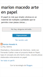 Mobile Screenshot of marionmacedo-arteenpapel.blogspot.com