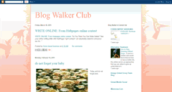 Desktop Screenshot of blogwalkerclub.blogspot.com