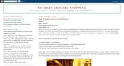 Desktop Screenshot of nomoregroceryshopping.blogspot.com
