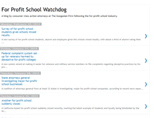 Tablet Screenshot of forprofitschoolwatchdog.blogspot.com