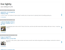 Tablet Screenshot of live-lightly.blogspot.com