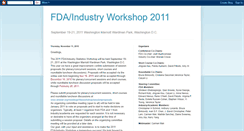 Desktop Screenshot of fdaindustry2011.blogspot.com