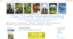 Desktop Screenshot of claycountyhomeschooling.blogspot.com