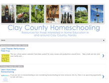 Tablet Screenshot of claycountyhomeschooling.blogspot.com