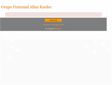 Tablet Screenshot of grupofraternalallankardec.blogspot.com