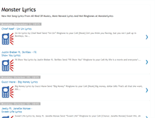 Tablet Screenshot of monsterlyrics.blogspot.com