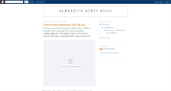 Desktop Screenshot of albertosaudioblog.blogspot.com