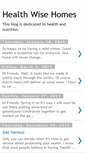 Mobile Screenshot of healthwisehomes.blogspot.com